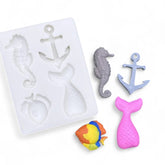 Molde Silicona Marino x 4